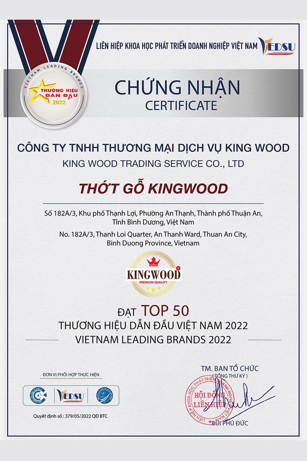 Top 50 thương hiệu dẫn đầu Việt Nam năm 2022